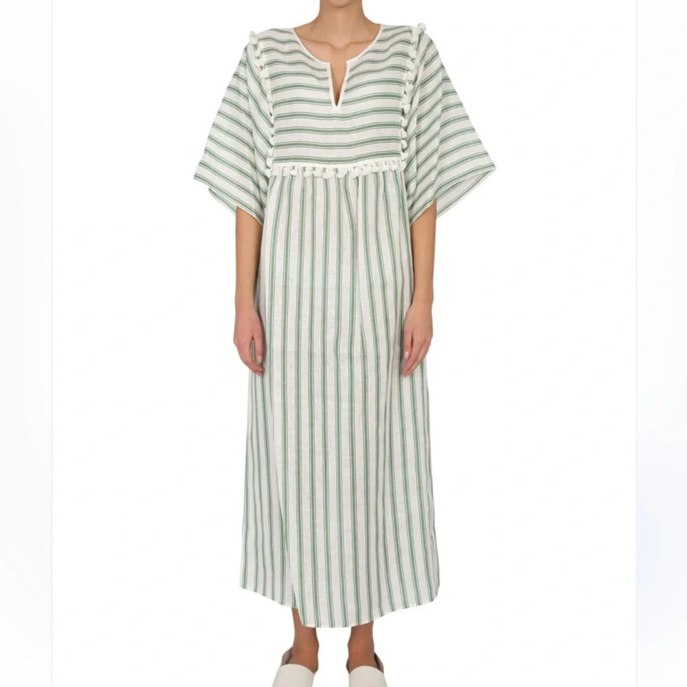 Tory Burch Striped Caftan (large) - Picture 2 of 5